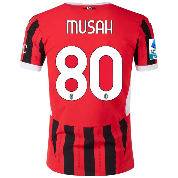 Men's Limited - Edition Cricket Jerseys Commemorating Historic Matches for Die - Hard Cricket LoversPuma AC Milan Authentic Yunus Musah Home Jersey w/ Serie A Patch 24/25 (Puma Red/Puma Black) Men's Limited - Edition Cricket Jerseys Commemorating Historic Matches for Die - Hard Cricket LoversPuma AC Milan Authentic Yunus Musah Home Jersey w/ Serie A Patch 24/25 (Puma Red/Puma Black)
