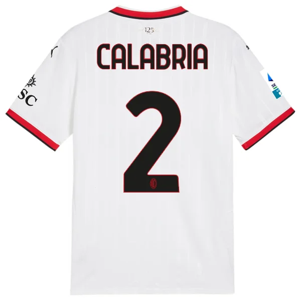 Men's Vintage American Football Jerseys of Legendary Teams for Collectors and FansPuma AC Milan Davide Calabria Away Jersey w/ Serie A Patch 24/25 (Puma White) Men's Vintage American Football Jerseys of Legendary Teams for Collectors and FansPuma AC Milan Davide Calabria Away Jersey w/ Serie A Patch 24/25 (Puma White)
