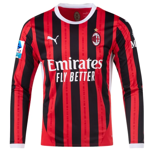 Men's Basketball Jerseys with Signature Player Logos for a Fan - Favorite LookPuma AC Milan Home Long Sleeve Jersey w/ Serie A Patch 24/25 (Red/Black) Men's Basketball Jerseys with Signature Player Logos for a Fan - Favorite LookPuma AC Milan Home Long Sleeve Jersey w/ Serie A Patch 24/25 (Red/Black)