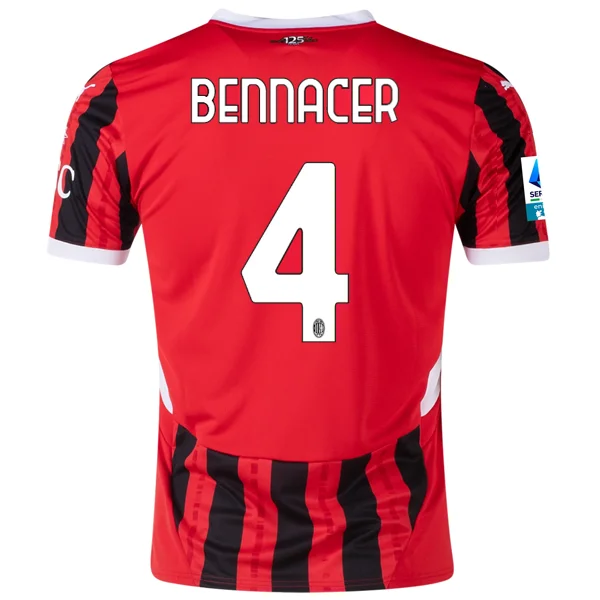 Men's Sustainable Organic Cotton Rugby Jerseys for Eco - Conscious Sports EnthusiastsPuma AC Milan Ismaël Bennacer Home Jersey w/ Serie A Patch 24/25 (Puma Red/Puma Black) Men's Sustainable Organic Cotton Rugby Jerseys for Eco - Conscious Sports EnthusiastsPuma AC Milan Ismaël Bennacer Home Jersey w/ Serie A Patch 24/25 (Puma Red/Puma Black)