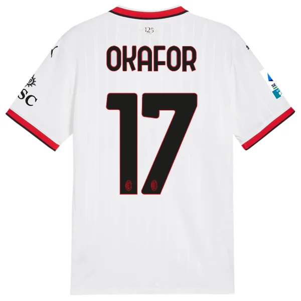 Men's Limited - Edition Cricket Jerseys Commemorating Historic Matches for Die - Hard Cricket LoversPuma AC Milan Noah Okafor Away Jersey w/ Serie A Patch 24/25 (Puma White) Men's Limited - Edition Cricket Jerseys Commemorating Historic Matches for Die - Hard Cricket LoversPuma AC Milan Noah Okafor Away Jersey w/ Serie A Patch 24/25 (Puma White)