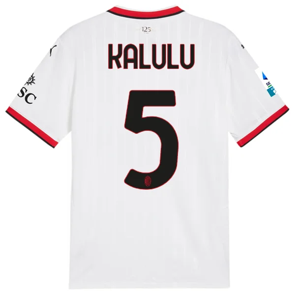 Men's Throwback Rugby Jerseys of Historic Matches and Teams for Rugby History BuffsPuma AC Milan Pierre Kalulu Away Jersey w/ Serie A Patch 24/25 (Puma White) Men's Throwback Rugby Jerseys of Historic Matches and Teams for Rugby History BuffsPuma AC Milan Pierre Kalulu Away Jersey w/ Serie A Patch 24/25 (Puma White)