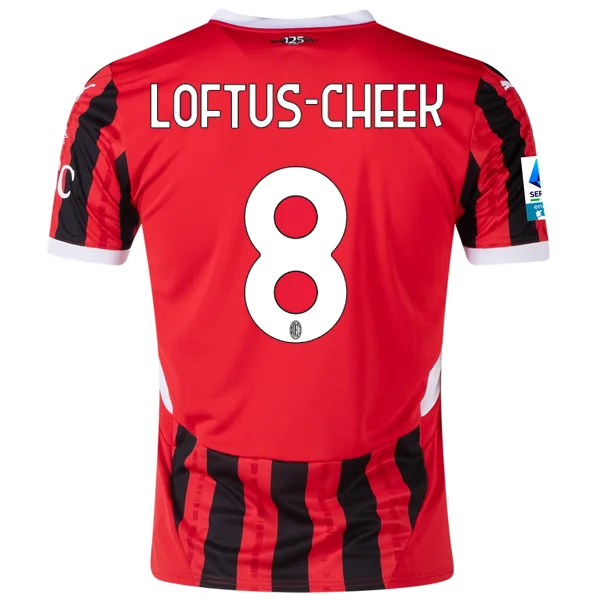 Men's Replica Hockey Jerseys of Star Players for Devoted Ice Hockey SupportersPuma AC Milan Ruben Loftus-Cheek Home Jersey w/ Serie A Patch 24/25 (Puma Red/Puma Black) Men's Replica Hockey Jerseys of Star Players for Devoted Ice Hockey SupportersPuma AC Milan Ruben Loftus-Cheek Home Jersey w/ Serie A Patch 24/25 (Puma Red/Puma Black)