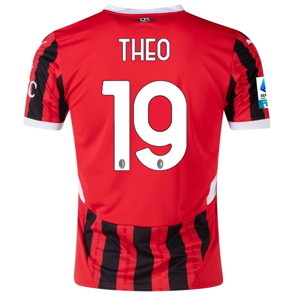 Men's Replica Hockey Jerseys of Star Players for Devoted Ice Hockey SupportersPuma AC Milan Theo Hernandez Home Jersey w/ Serie A Patch 24/25 (Puma Red/Puma Black) Men's Replica Hockey Jerseys of Star Players for Devoted Ice Hockey SupportersPuma AC Milan Theo Hernandez Home Jersey w/ Serie A Patch 24/25 (Puma Red/Puma Black)