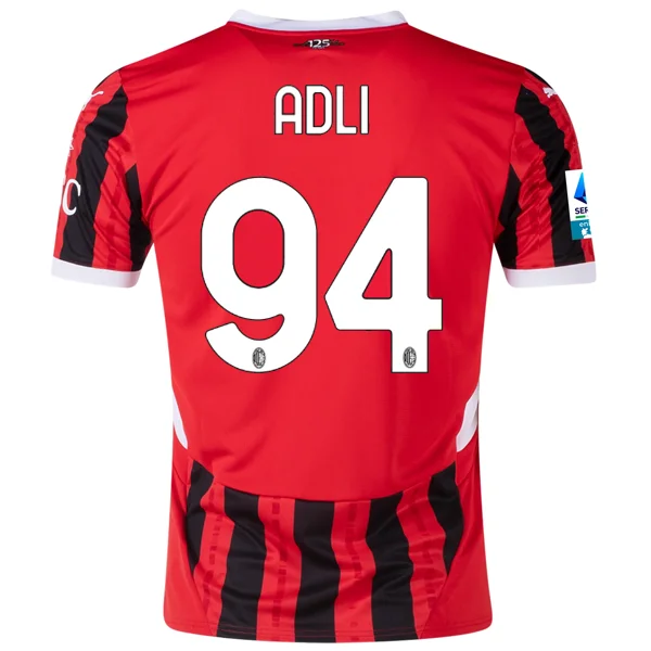 Men's Basketball Jerseys in Sleeveless Design for Enhanced Mobility on the CourtPuma AC Milan Yacine Adli Home Jersey w/ Serie A Patch 24/25 (Puma Red/Puma Black)