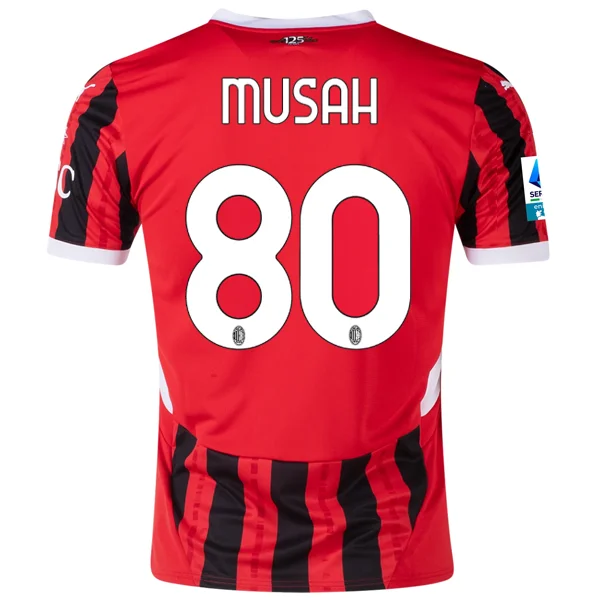 Men's Basketball Jerseys with Signature Player Logos for a Fan - Favorite LookPuma AC Milan Yunus Musah Home Jersey w/ Serie A Patch 24/25 (Puma Red/Puma Black) Men's Basketball Jerseys with Signature Player Logos for a Fan - Favorite LookPuma AC Milan Yunus Musah Home Jersey w/ Serie A Patch 24/25 (Puma Red/Puma Black)