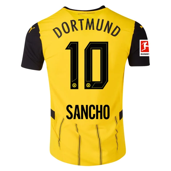 Men's Custom - Printed Baseball Jerseys with Player Names and Numbers for Personalized StylePuma Borussia Dortmund Jadon Sancho Home Jersey w/ Bundesliga Patch 24/25 (Faster Yellow/Puma Black) Men's Custom - Printed Baseball Jerseys with Player Names and Numbers for Personalized StylePuma Borussia Dortmund Jadon Sancho Home Jersey w/ Bundesliga Patch 24/25 (Faster Yellow/Puma Black)