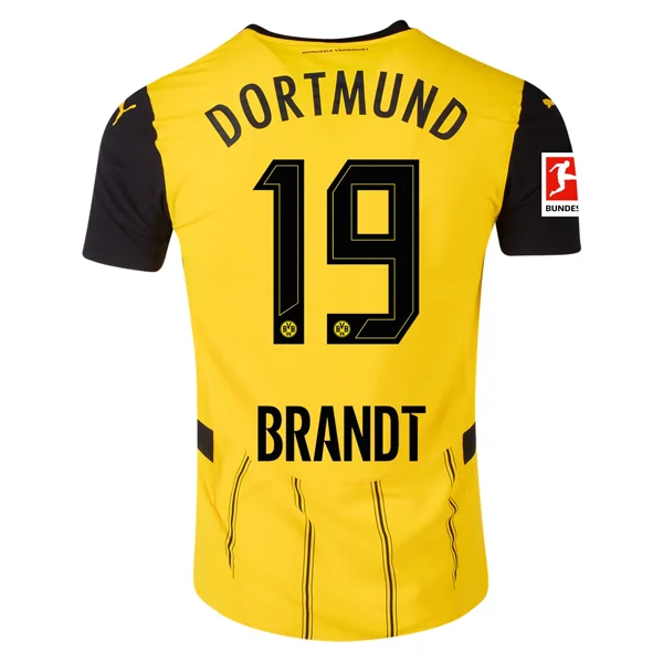 Men's Breathable Polyester Running Jerseys in Bright Neon Colors for High - Visibility WorkoutsPuma Borussia Dortmund Julian Brandt Home Jersey w/ Bundesliga Patch 24/25 (Faster Yellow/Puma Black) Men's Breathable Polyester Running Jerseys in Bright Neon Colors for High - Visibility WorkoutsPuma Borussia Dortmund Julian Brandt Home Jersey w/ Bundesliga Patch 24/25 (Faster Yellow/Puma Black)