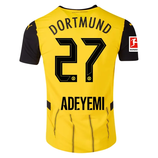 Men's Retro Soccer Jerseys of Famous Clubs from the 90s for Nostalgic Football EnthusiastsPuma Borussia Dortmund Karim Adeyemi Home Jersey w/ Bundesliga Patch 24/25 (Faster Yellow/Puma Black) Men's Retro Soccer Jerseys of Famous Clubs from the 90s for Nostalgic Football EnthusiastsPuma Borussia Dortmund Karim Adeyemi Home Jersey w/ Bundesliga Patch 24/25 (Faster Yellow/Puma Black)