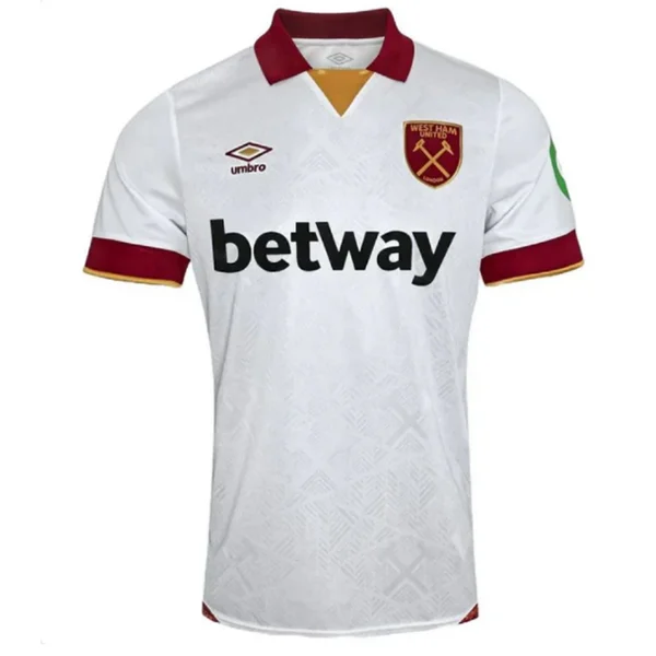 Men's Throwback Tennis Jerseys Inspired by Iconic Matches and PlayersUmbro West Ham Third Jersey 24/25 (White) Men's Throwback Tennis Jerseys Inspired by Iconic Matches and PlayersUmbro West Ham Third Jersey 24/25 (White)