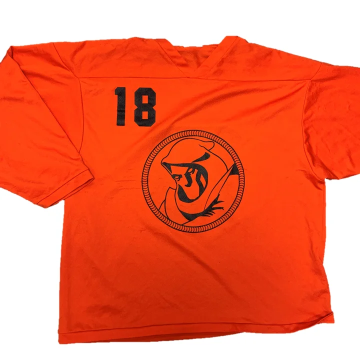 Men's Moisture - Wicking Lacrosse Jerseys with Mesh Panels for Optimal Performance on the FieldUSHL - Used Practice Jersey (Orange) Men's Moisture - Wicking Lacrosse Jerseys with Mesh Panels for Optimal Performance on the FieldUSHL - Used Practice Jersey (Orange)