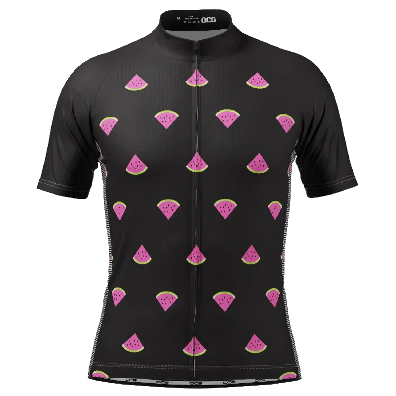 Men's Custom - Embroidered Volleyball Jerseys for Team Uniforms or Personalized GearMen's Watermelon Black Short Sleeve Cycling Jersey Men's Custom - Embroidered Volleyball Jerseys for Team Uniforms or Personalized GearMen's Watermelon Black Short Sleeve Cycling Jersey