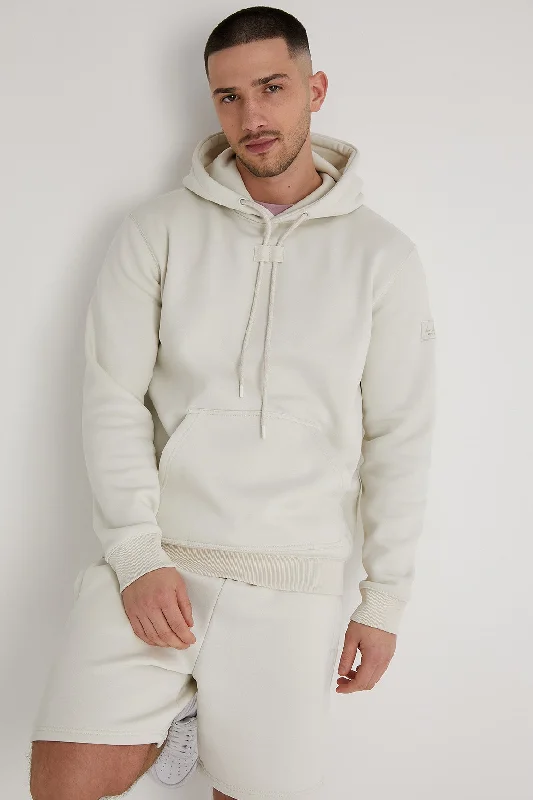 Men's Jeans with an Elastic Waistband for Ultimate ComfortAldo premium brushback fleece hoodie in Dove Men's Jeans with an Elastic Waistband for Ultimate ComfortAldo premium brushback fleece hoodie in Dove