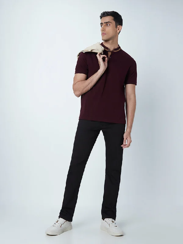 Men's Jeans with a Button - Fly for a Traditional and Classic AestheticAscot Black Relaxed - Fit Mid - Rise Jeans Men's Jeans with a Button - Fly for a Traditional and Classic AestheticAscot Black Relaxed - Fit Mid - Rise Jeans
