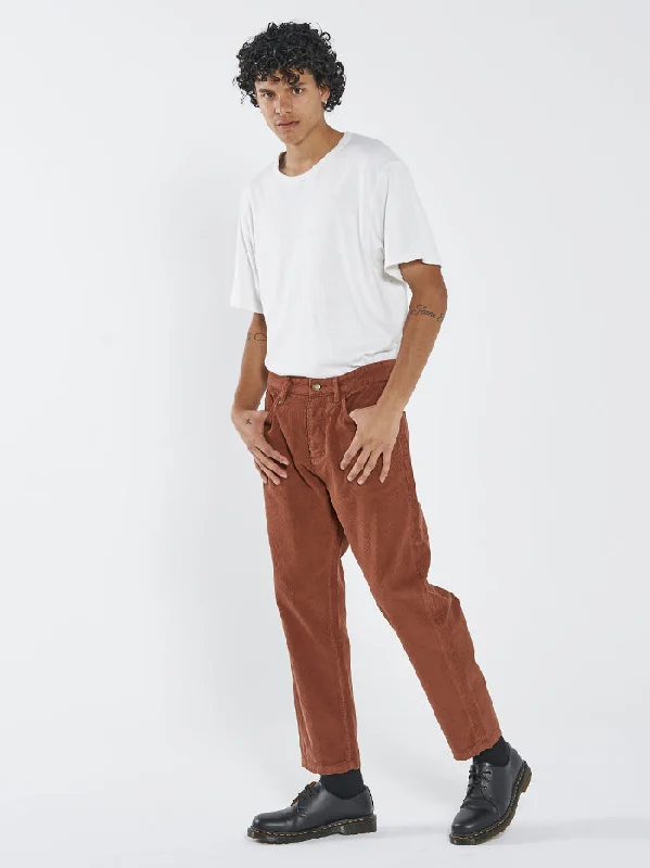 Plus Size Men's Bootcut Jeans with a Relaxed Waist for a Classic and Comfortable FitChopped Denim Cord Jean - Coffee Plus Size Men's Bootcut Jeans with a Relaxed Waist for a Classic and Comfortable FitChopped Denim Cord Jean - Coffee