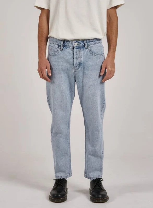 Plus Size Men's Bootcut Jeans with a Relaxed Waist for a Classic and Comfortable FitChopped Denim Jean - Ash Blue Plus Size Men's Bootcut Jeans with a Relaxed Waist for a Classic and Comfortable FitChopped Denim Jean - Ash Blue