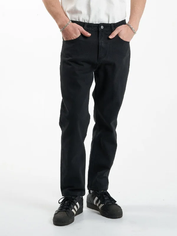 Men's Jeans with a Zip - Off Lower Leg for Convertible StyleChopped Denim Jean - Dusk Black Men's Jeans with a Zip - Off Lower Leg for Convertible StyleChopped Denim Jean - Dusk Black