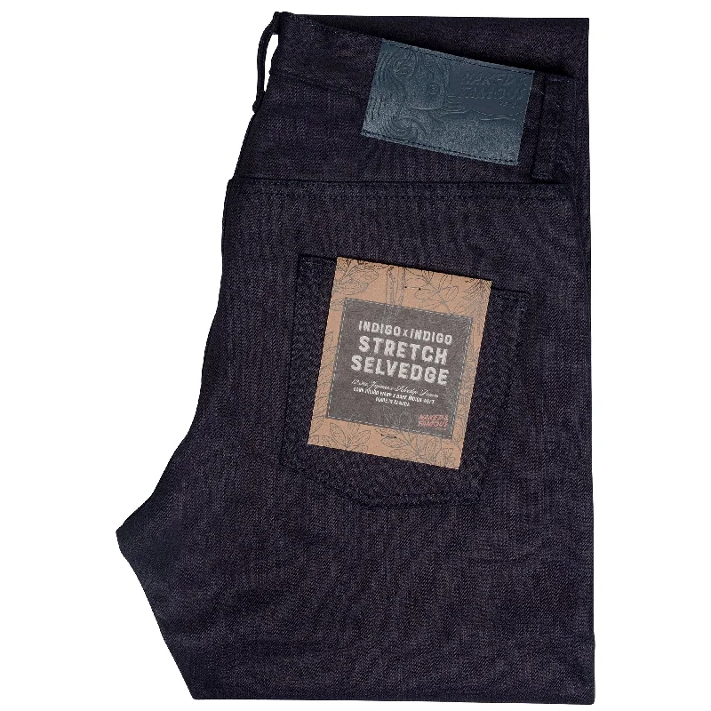 Men's Jeans with a Frayed Hem for a Casual and Effortless StyleEasy Guy - Indigo / Indigo Stretch Selvedge