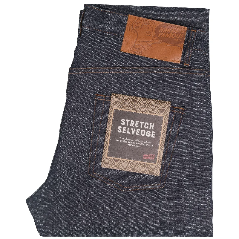 Men's Jeans with a Frayed Hem for a Casual and Effortless StyleEasy Guy - Stretch Selvedge