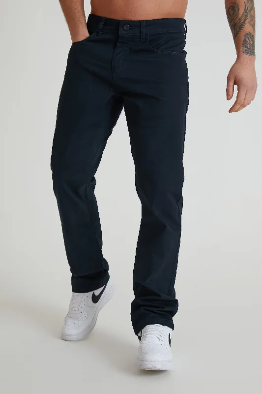 Men's Low - Rise Jeans in a Light Wash for a Casual and Youthful LookHawkins 5 pocket chino pant in premium cotton twill - Navy Men's Low - Rise Jeans in a Light Wash for a Casual and Youthful LookHawkins 5 pocket chino pant in premium cotton twill - Navy