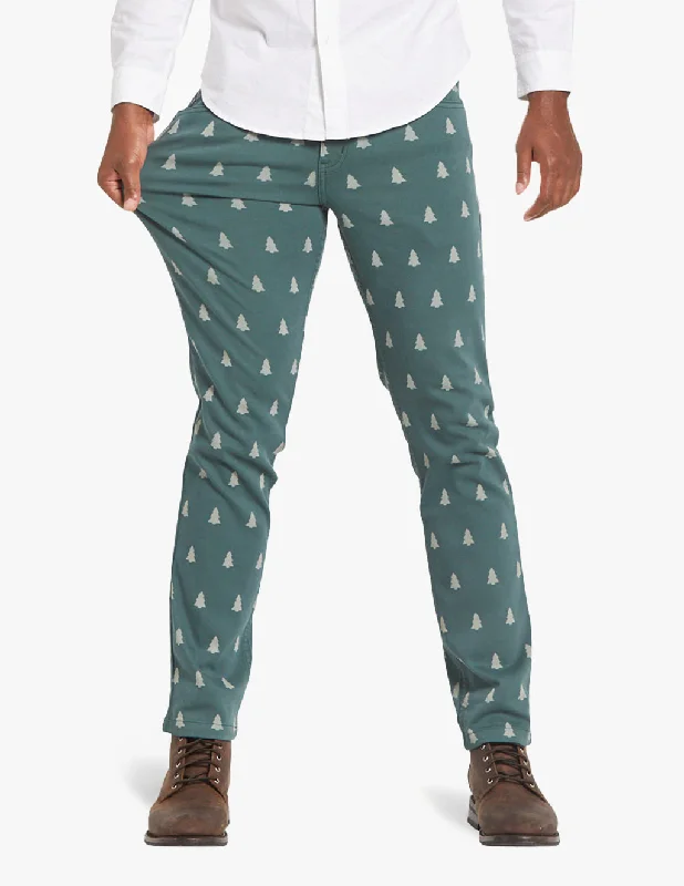 Plus Size Men's Straight Leg Jeans with Reinforced Knees for DurabilityEvergreens