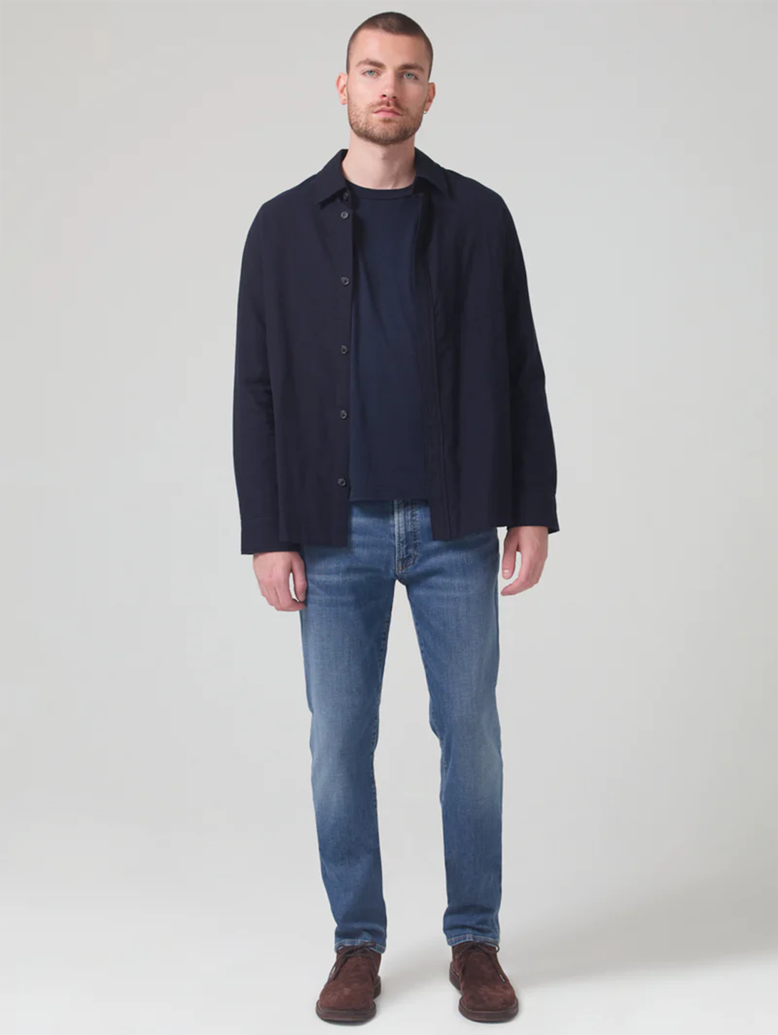 Men's High - Waisted Jeans in a Medium Wash for a Vintage - Style RevivalLondon Jean - Seville Men's High - Waisted Jeans in a Medium Wash for a Vintage - Style RevivalLondon Jean - Seville