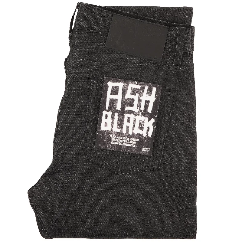 Men's Straight Leg Raw Denim Jeans for a Minimalist and Durable OptionWeird Guy - Ash Black Stretch Denim Men's Straight Leg Raw Denim Jeans for a Minimalist and Durable OptionWeird Guy - Ash Black Stretch Denim