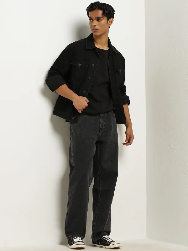 Plus Size Men's Relaxed Fit Jeans with a Tapered Leg for a Laid - Back VibeNuon Charcoal Relaxed - Fit Mid - Rise Jeans Plus Size Men's Relaxed Fit Jeans with a Tapered Leg for a Laid - Back VibeNuon Charcoal Relaxed - Fit Mid - Rise Jeans