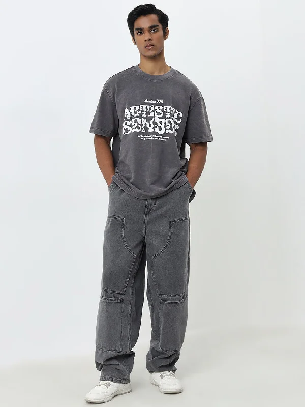 Plus Size Men's Bootcut Jeans with a Relaxed Waist for a Classic and Comfortable FitNuon Grey Relaxed - Fit High - Rise Jeans Plus Size Men's Bootcut Jeans with a Relaxed Waist for a Classic and Comfortable FitNuon Grey Relaxed - Fit High - Rise Jeans