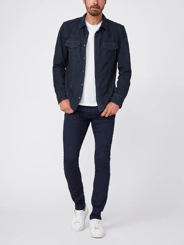 Men's Jeans with a Frayed Hem for a Casual and Effortless StyleCroft Skinny Jean - Inkwell Men's Jeans with a Frayed Hem for a Casual and Effortless StyleCroft Skinny Jean - Inkwell