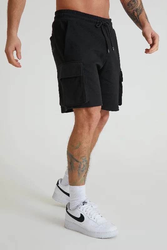 Plus Size Men's Relaxed Fit Jeans with a Tapered Leg for a Laid - Back VibePrius Premium pique cargo shorts Black Plus Size Men's Relaxed Fit Jeans with a Tapered Leg for a Laid - Back VibePrius Premium pique cargo shorts Black