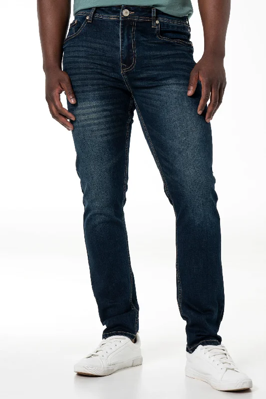Men's Jeans with a Hidden Coin Pocket for Added ConvenienceRf02 Denim Jeans _ 141713 _ Dark Blue Men's Jeans with a Hidden Coin Pocket for Added ConvenienceRf02 Denim Jeans _ 141713 _ Dark Blue