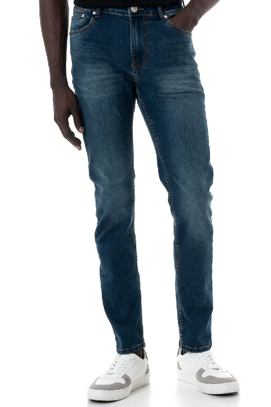 Men's Jeans with a Button - Fly for a Traditional and Classic AestheticRf02 Denim Jeans _ 146940 _ Dark Wash Men's Jeans with a Button - Fly for a Traditional and Classic AestheticRf02 Denim Jeans _ 146940 _ Dark Wash