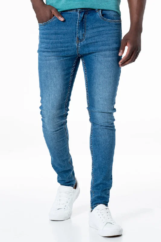 Men's Jeans with a Zip - Off Lower Leg for Convertible StyleRf10 Denim Jeans _ 136763 _ Mid Wash Men's Jeans with a Zip - Off Lower Leg for Convertible StyleRf10 Denim Jeans _ 136763 _ Mid Wash