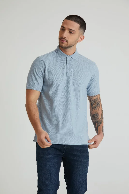 Men's Jeans with a Hidden Coin Pocket for Added ConvenienceScout honeycomb pique polo in Cerulean