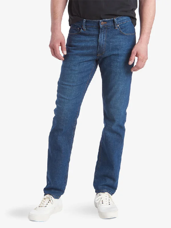 Men's Distressed Jeans with Patches for a Retro and DIY - Inspired AppearanceSlim Charlton Jeans Men's Distressed Jeans with Patches for a Retro and DIY - Inspired AppearanceSlim Charlton Jeans
