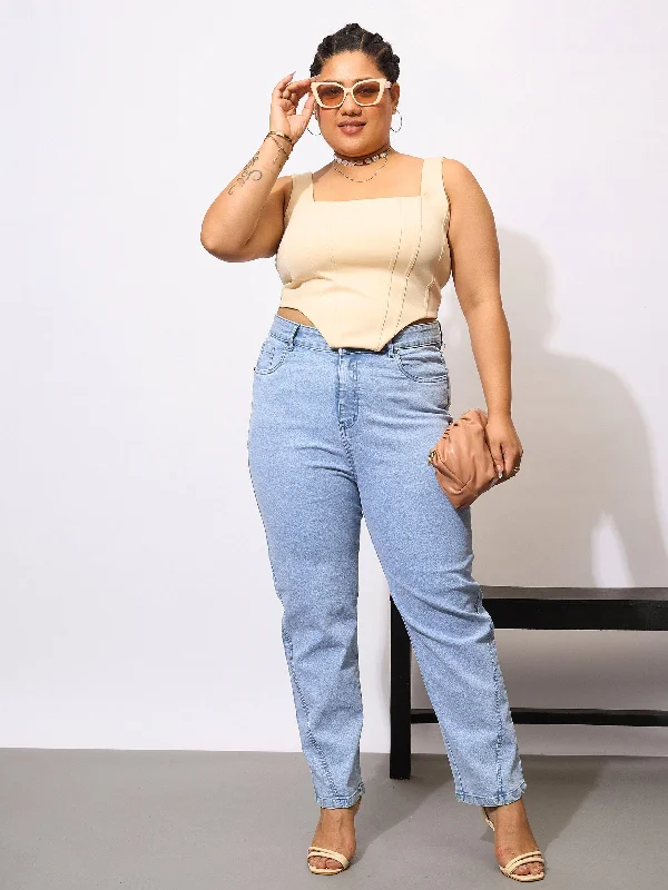 Men's Distressed Jeans with Patches for a Retro and DIY - Inspired AppearanceWomen Ice Blue Acid Wash Mom Fit Jeans Men's Distressed Jeans with Patches for a Retro and DIY - Inspired AppearanceWomen Ice Blue Acid Wash Mom Fit Jeans