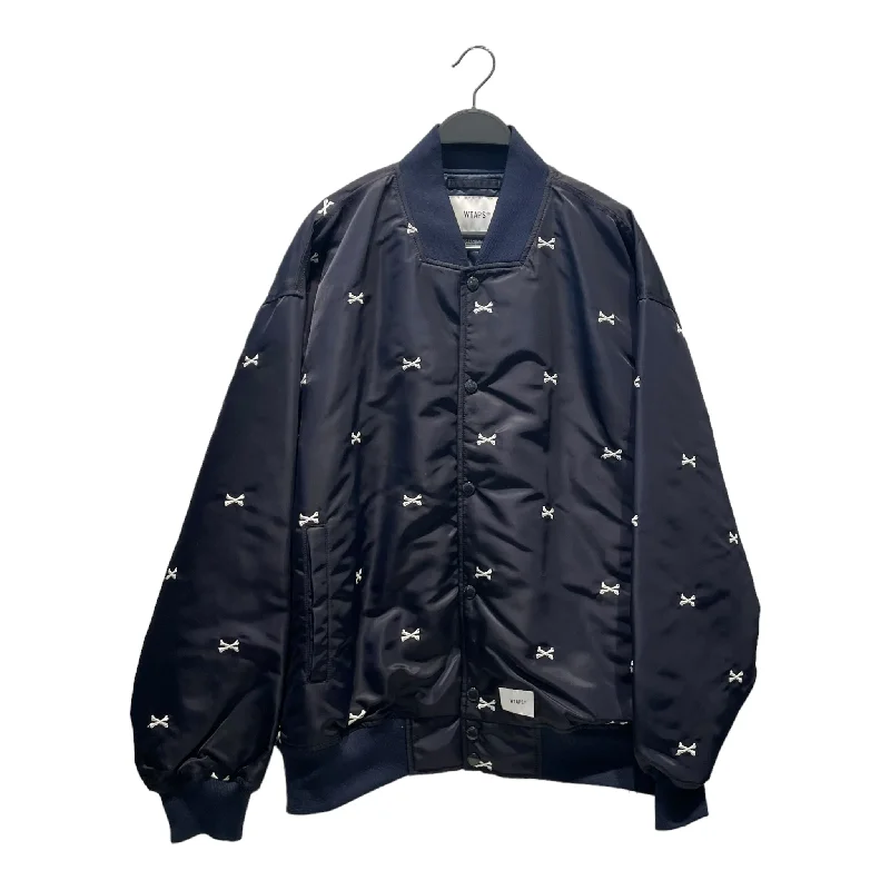 Checkered men jackets in a plaid pattern for a preppy appearancew)taps/Flight Jkt/NVY/Nylon/221TQDT-JKM01/221TQDT-JKM01 Checkered men jackets in a plaid pattern for a preppy appearancew)taps/Flight Jkt/NVY/Nylon/221TQDT-JKM01/221TQDT-JKM01