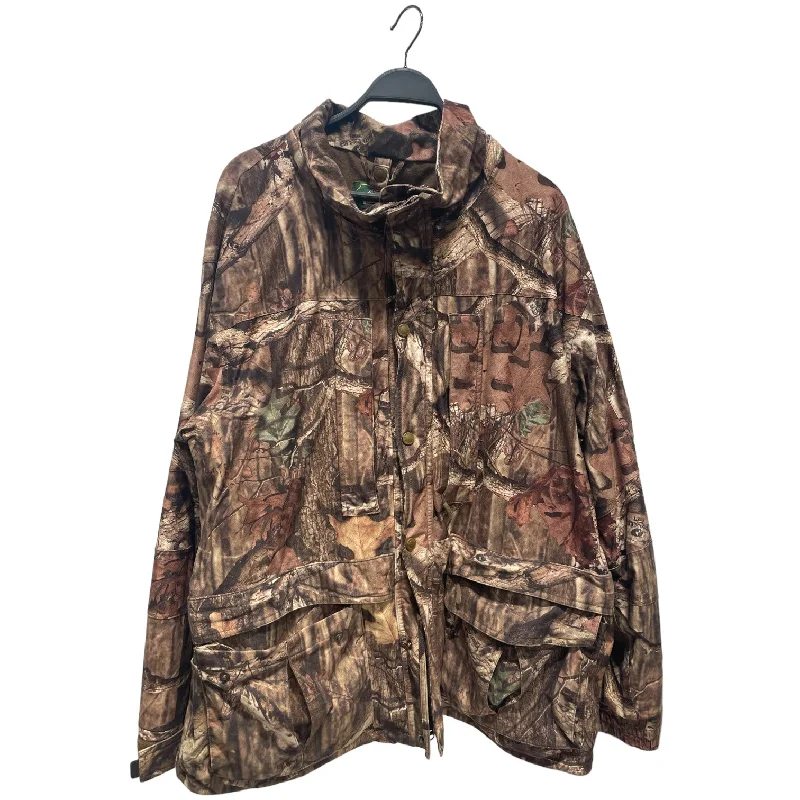 Men jackets with a zip - off sleeves to convert to a vestVintage/CABELAS/Military Jkt[PO]/XXL/BRW/Gore-Tex/Camouflage/CABELAS