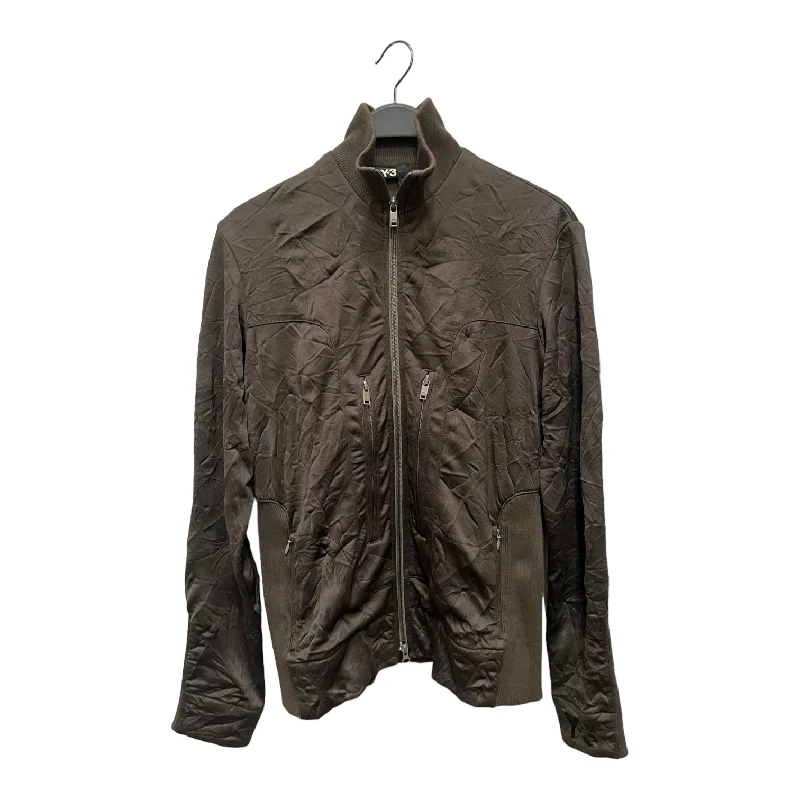 Denim men jackets with embroidered patches for a personalized touchY-3/Blouson/S/Khaki/Cotton/Z02791/Z02791