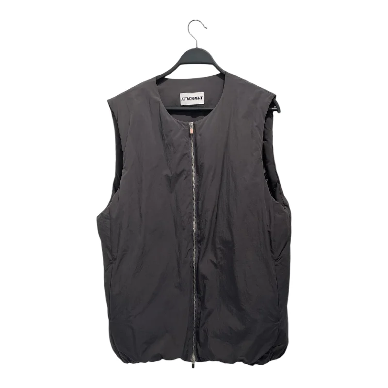Men jackets with a built - in hood that can be stowed away when not in useAttachment/Puffer Vest/2/Gray/Nylon/AD22-017/ Men jackets with a built - in hood that can be stowed away when not in useAttachment/Puffer Vest/2/Gray/Nylon/AD22-017/