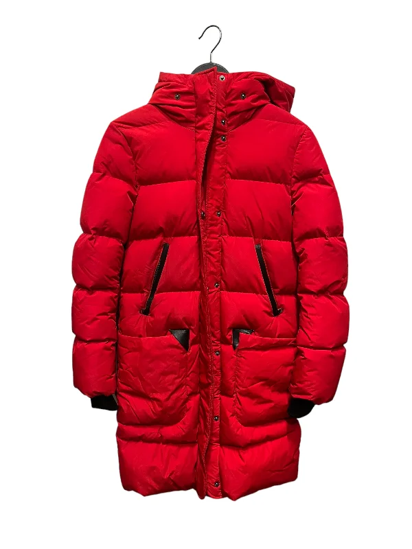 Stretch - fabric men jackets for unrestricted movement during workoutsMACKAGE/Puffer Jkt/XS/Nylon/RED/ Stretch - fabric men jackets for unrestricted movement during workoutsMACKAGE/Puffer Jkt/XS/Nylon/RED/