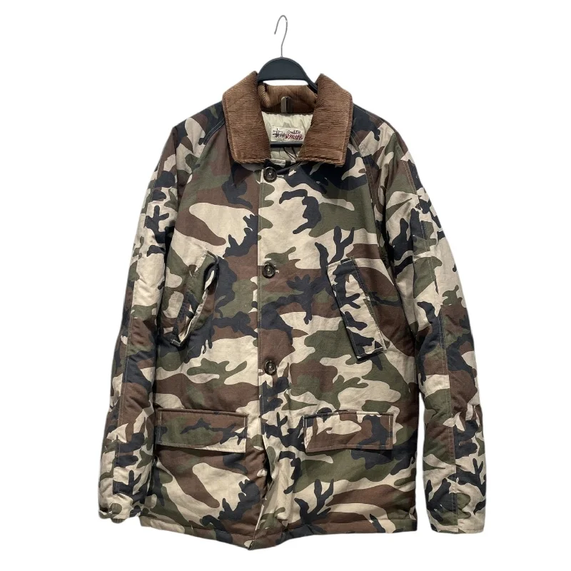 Slim - fit leather men jackets with a distressed finish for a rugged lookSTUSSY/DENIM TEARS/Mountain Parka/L/Nylon/KHK/Camouflage/FW22 RIPSTOP PARKA Slim - fit leather men jackets with a distressed finish for a rugged lookSTUSSY/DENIM TEARS/Mountain Parka/L/Nylon/KHK/Camouflage/FW22 RIPSTOP PARKA