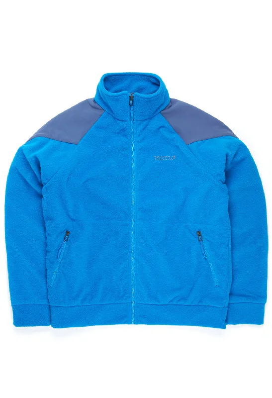 Denim men jackets with embroidered patches for a personalized touchMarmot Better Polar Alpinist Fleece Jacket - Better Blue / Blue Indigo Denim men jackets with embroidered patches for a personalized touchMarmot Better Polar Alpinist Fleece Jacket - Better Blue / Blue Indigo