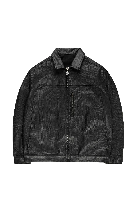 Tailored men jackets to pair with formal trousers for business meetingsCOATED MC JACKET BLACK Tailored men jackets to pair with formal trousers for business meetingsCOATED MC JACKET BLACK