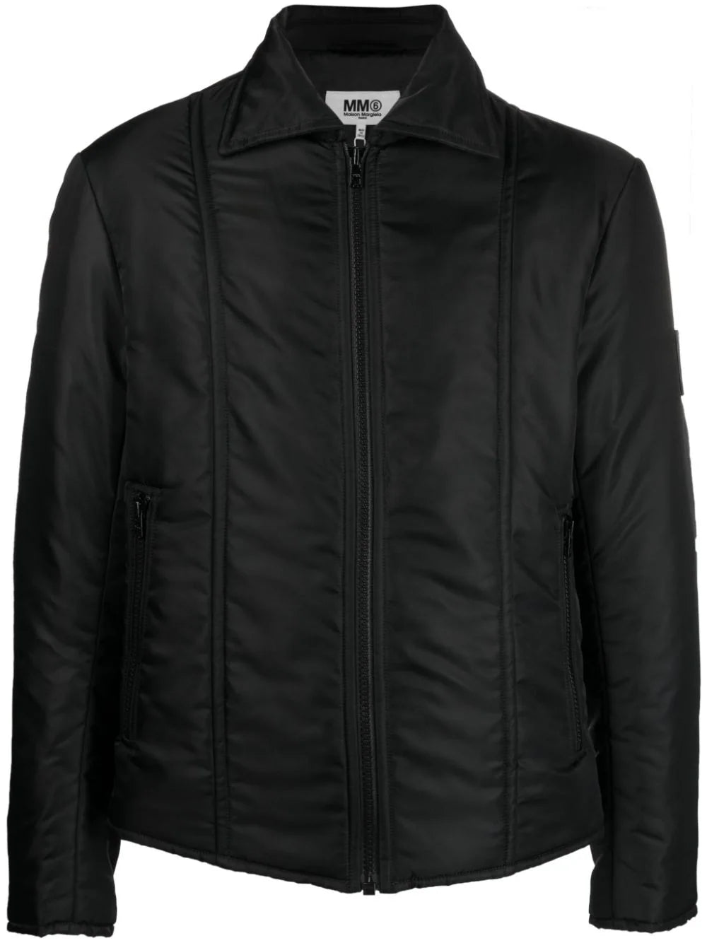Tailored men jackets to pair with formal trousers for business meetingsContrasting-Stitch Zip-Up Jacket