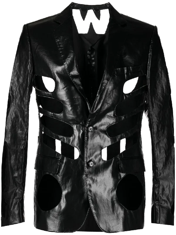 Lightweight men jackets made from recycled nylon for eco - friendly travelCut-Out Shine-Finish Jacket Lightweight men jackets made from recycled nylon for eco - friendly travelCut-Out Shine-Finish Jacket