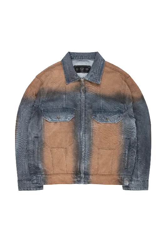 Performance - driven men jackets with breathable fabric for sportsDIRT WASHED DENIM JACKET Performance - driven men jackets with breathable fabric for sportsDIRT WASHED DENIM JACKET