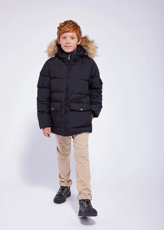 Men jackets with a built - in hood that can be stowed away when not in useDoudoune Authentic Smooth fausse fourrure Black Men jackets with a built - in hood that can be stowed away when not in useDoudoune Authentic Smooth fausse fourrure Black