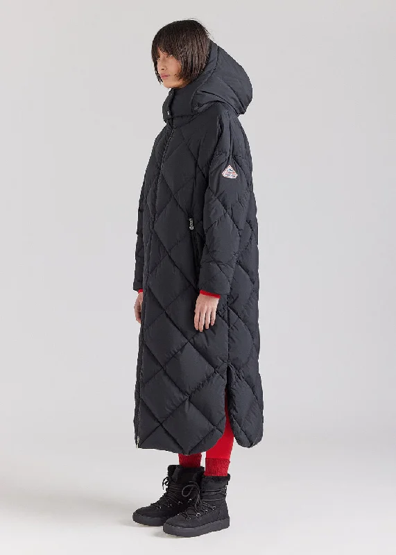 Men jackets with a hidden interior pocket for secure storageManteau long pour femme en duvet naturel Pyrenex Adele Coat noir Men jackets with a hidden interior pocket for secure storageManteau long pour femme en duvet naturel Pyrenex Adele Coat noir